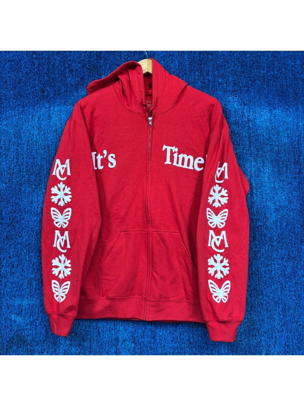 Mariah Carey “It’s Time” Graphic Zip Up Hoodie Size Medium
